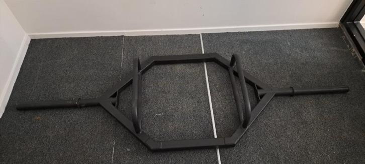 Hex bar zwart, Sport en Fitness, Fitnessmaterialen, Zo goed als nieuw, Halterstangen, Ophalen