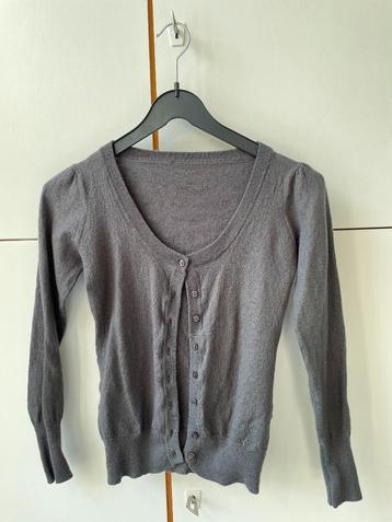 Grijs vest Kocca, 50% merino wol, valt als xs beschikbaar voor biedingen