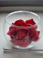 Glazen sier+ roos( miny viskom model ) 15 cm breed, Huis en Inrichting, Ophalen of Verzenden, Zo goed als nieuw