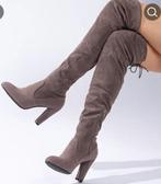 Laarzen grijs suede overknee, Kleding | Dames, Schoenen, Ophalen, Hoge laarzen, Zo goed als nieuw, Grijs