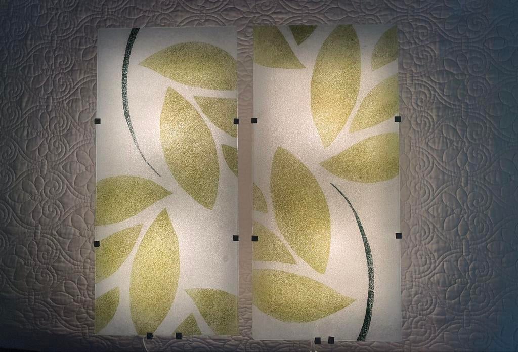 2x Vintage Ikea Gyllen Wandlamp - Julia Treutiger Design, 50 tot 75 cm, Vintage, Ophalen of Verzenden, Zo goed als nieuw