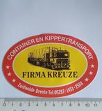 Sticker Firma Kreuze  Zuidwolde Drenthe, Verzamelen, Stickers, Bedrijf of Vereniging, Zo goed als nieuw, Verzenden
