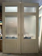 3 sets schuif / en suite deuren met geëtst glas 292x208cm.