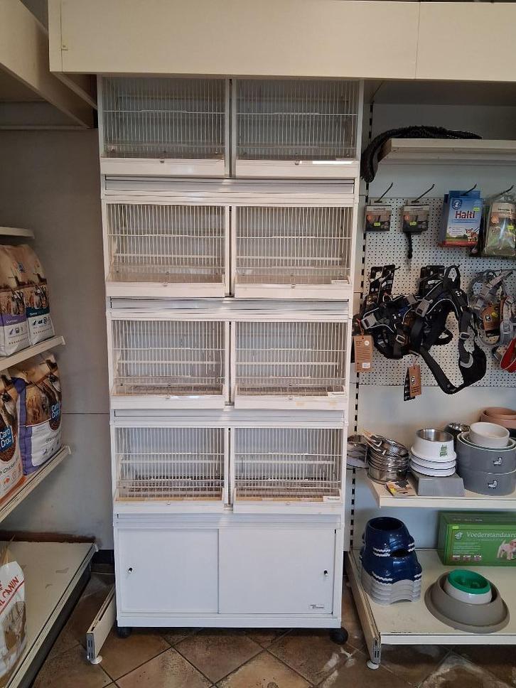 8-delige vogelkooi, Dieren en Toebehoren, Vogels | Toebehoren, Zo goed als nieuw, Kooi-accessoires, Ophalen