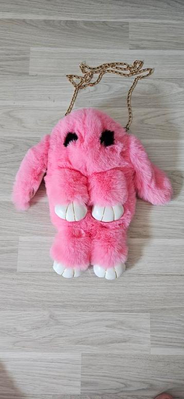 Roze Konijn Tasje beschikbaar voor biedingen