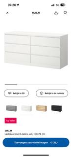 Snel ophalen, witte Malm IKEA kast, Huis en Inrichting, Ophalen, Overige materialen, Gebruikt, 100 tot 150 cm