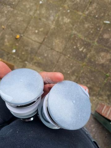 2x Nieuwe Wastafel Afvoer Chroom/RVS beschikbaar voor biedingen