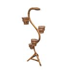 Vintage rotan slangen planten etagere, Ophalen, Gebruikt