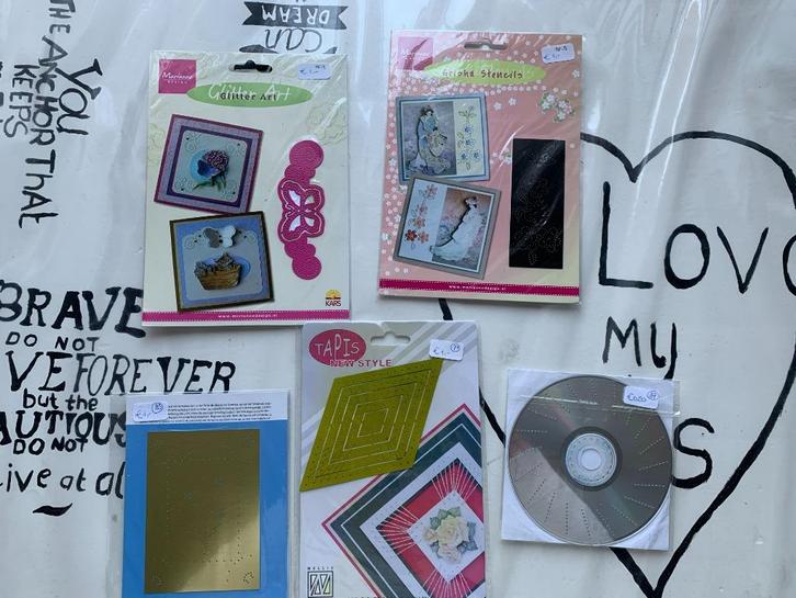 Kaarten maken borduurmal Scrapbooking Geisha 5x, Hobby en Vrije tijd, Scrapbooking, Nieuw, Papier of Karton, Ophalen of Verzenden