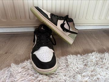 Nike Air Jordan Low 1 - maat 44,5 - Zwart Wit Teal/Mint beschikbaar voor biedingen