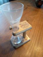 Kwak bierglas met houten houder, Ophalen of Verzenden, Gebruikt