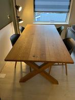 Eetkamertafel Arlon eiken - 6 persoons - 200x95cm, Ophalen, Gebruikt, Eikenhout, 200 cm of meer