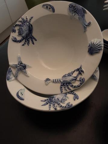 Vis Servies - Uniek! beschikbaar voor biedingen