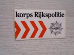 sticker Korps Rijkspolitie ( 3 ), Ophalen of Verzenden, Zo goed als nieuw, Bedrijf of Vereniging