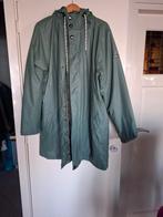 Legergroene PVC gevoerde jas - Maat 3XL, Kleding | Dames, Ophalen of Verzenden, Maat 46/48 (XL) of groter, Groen