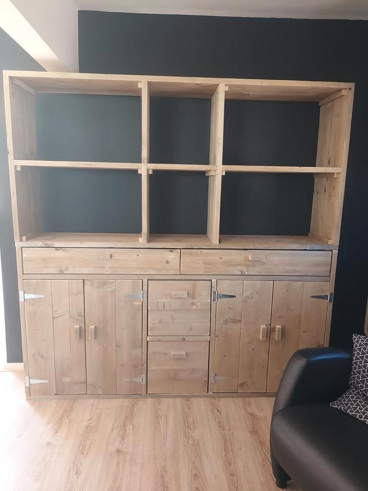 Buffetkasten steigerhout, Huis en Inrichting, Kasten | Buffetkasten, Nieuw, 200 cm of meer, 25 tot 50 cm, Ophalen of Verzenden