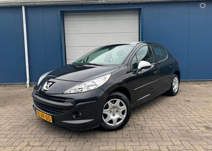 Peugeot 207 1.4 16V 5DRS 2007 Zwart N.w Apk/Airco, Auto's, Peugeot, Bedrijf, ABS, Adaptieve lichten, Airbags, Airconditioning