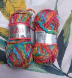 2 bollen wol, regenboog kleuren, Ophalen of Verzenden, Nieuw, Breien of Haken, Wol of Garen