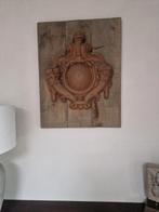 Ornament op Houten Paneel, Huis en Inrichting, Woonaccessoires | Wanddecoraties, Ophalen of Verzenden