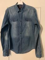 Overhemd Heren Jeans Large Zara, Kleding | Heren, Blauw, Ophalen of Verzenden, Zo goed als nieuw, Halswijdte 41/42 (L)