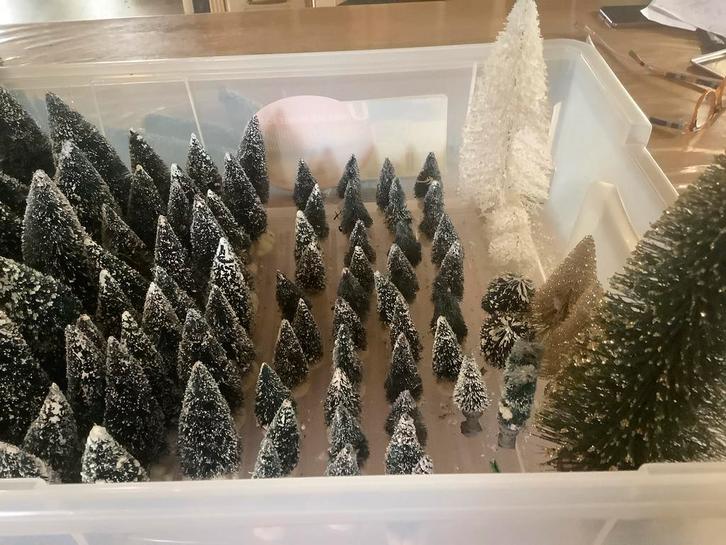 Compleet bos voor kerstdorp, Diversen, Kerst, Zo goed als nieuw, Ophalen of Verzenden