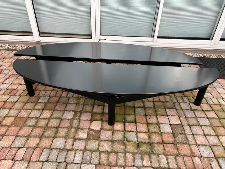 Sinbad tafels Vico Magistretti voor Cassina, Huis en Inrichting, Tafels | Bijzettafels, Gebruikt, Ovaal, Minder dan 45 cm, 75 cm of meer