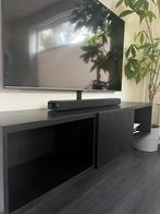 Zwart TV-meubel, Ophalen, Zo goed als nieuw, 25 tot 50 cm, Minder dan 100 cm