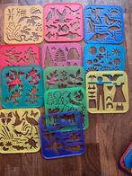 Tupperware teken sjabloon set - 43 stuks incl bewaardoos, Ophalen of Verzenden, Gebruikt, Gereedschap of Toebehoren