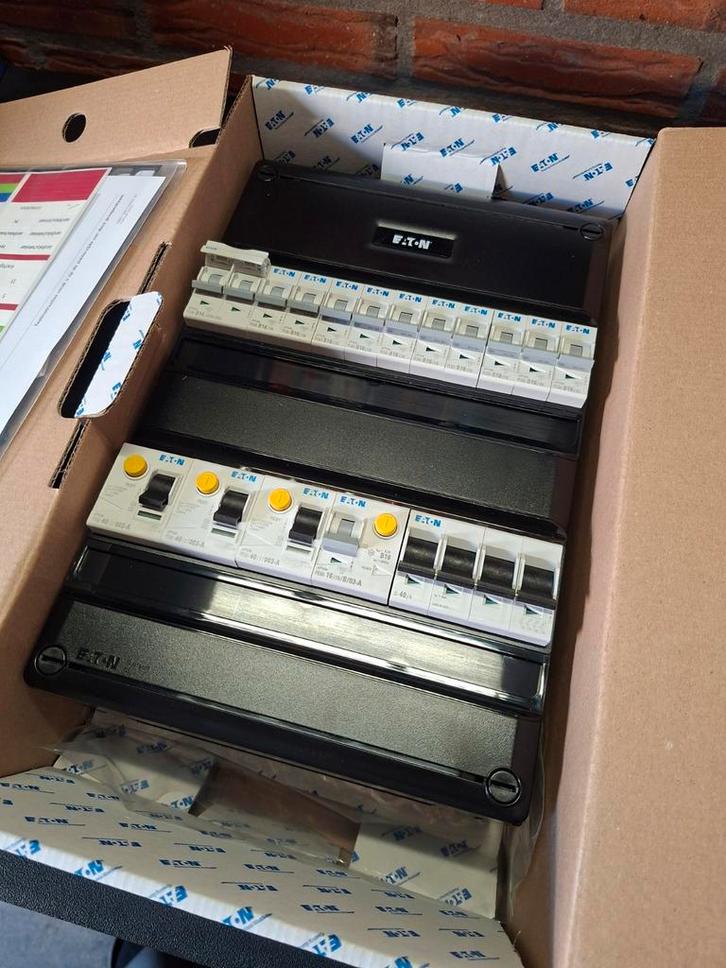 Eaton groepenkast  10groepen + kookgroep en pv gr, Doe-het-zelf en Verbouw, Elektra en Kabels, Nieuw, Overige typen, Ophalen of Verzenden