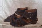 Bruine leren Wellness sandalen - maat 40, Bruin, Wellness, Zo goed als nieuw, Sandalen of Muiltjes