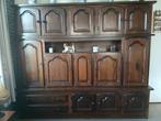 Eiken Wandmeubel, Huis en Inrichting, Ophalen, Gebruikt, 200 cm of meer, Eikenhout