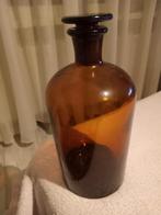 Oude apothekers fles met geslepen stop, Antiek en Kunst, Antiek | Glas en Kristal, Ophalen of Verzenden