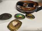 Vintage Riemgespen & Riemen, Losse buckle of gesp, Overige kleuren, Echt leder, Ophalen of Verzenden