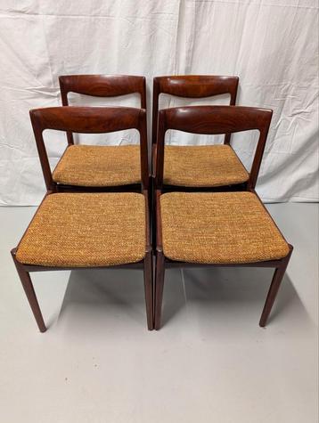 Set van 4 Lübke mid-century design eettafelstoelen, 60s beschikbaar voor biedingen