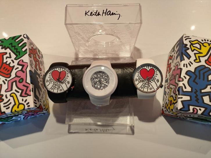 Keith Haring horloges ODM-Design (per stuk verkijgbaar), Antiek en Kunst, Kunst | Overige Kunst, Ophalen of Verzenden