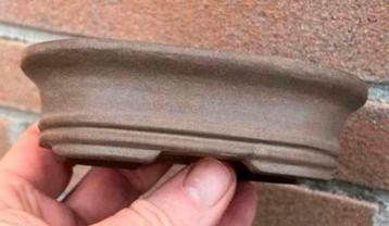 Bonsai schaal bruin ongeglazuurd aardewerk 12,2x7,6x3,4 beschikbaar voor biedingen