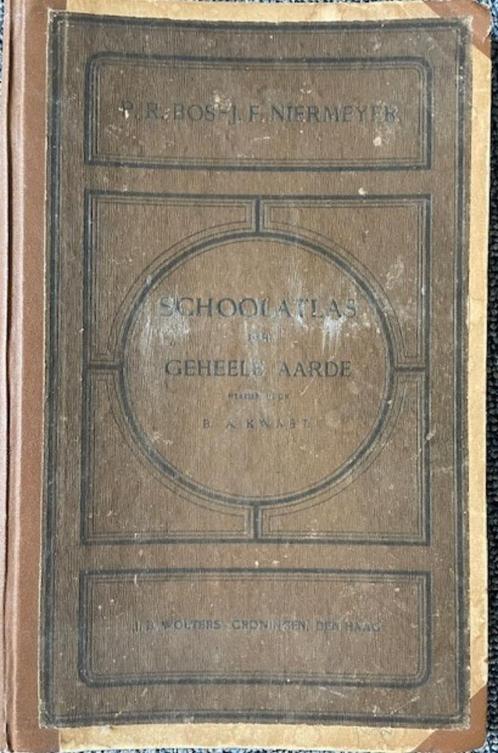 Schoolatlas der geheele aarde, Boeken, Atlassen en Landkaarten, Gelezen, Bosatlas, Wereld, 1800 tot 2000, Ophalen of Verzenden