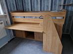 hoogslaper bed met buro, Ophalen, Zo goed als nieuw, 180 cm of meer, 85 tot 100 cm