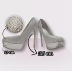 Jumex HP8407, Hoge Pumps, Silver, maat 38, Kleding | Dames, Schoenen, Ophalen of Verzenden, Gedragen