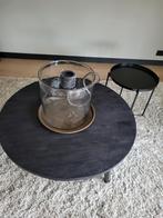 Salontafel zwart, Huis en Inrichting, Ophalen, 50 tot 100 cm, Rond, 50 tot 100 cm
