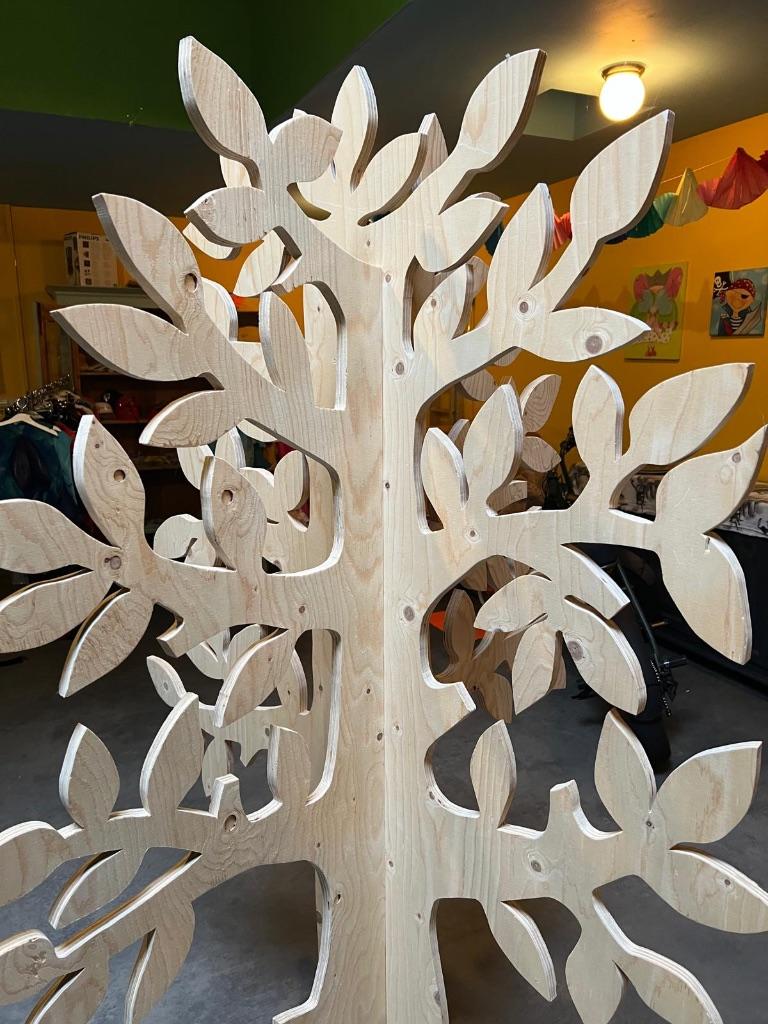 houten decoratie boom, Kinderen en Baby's, Kinderkamer | Inrichting en Decoratie, Ophalen of Verzenden, Zo goed als nieuw, Wanddecoratie