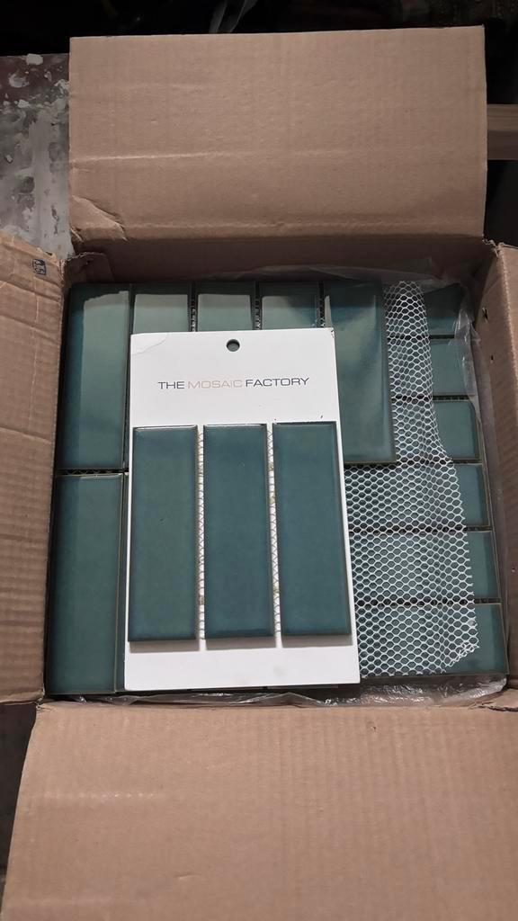 The Mosaic Factory Barcelona Tegels - Forest Green, Doe-het-zelf en Verbouw, Tegels, Nieuw, Wandtegels, Keramiek, Minder dan 20 cm
