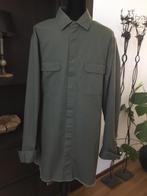 DE Denim jeans groene heren blous XL, Ophalen of Verzenden, Zo goed als nieuw, Groen, Halswijdte 43/44 (XL)