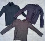 Hema longsleeves met glitter en vest 110-116, Gebruikt, Meisje, Ophalen of Verzenden, Setje
