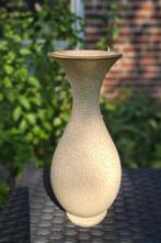 Zeldzame elegante vaas Dümler Breiden '50 Duits- goud-wit gl, Antiek en Kunst, Ophalen of Verzenden