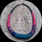 kleurrijke ketting, Ophalen of Verzenden, Zo goed als nieuw, Overige kleuren, Overige materialen
