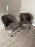 Fauteuils, Be Pure Home, velvet , nougat kleur, Huis en Inrichting, Stoelen, Ophalen, Gebruikt, Twee, Bruin