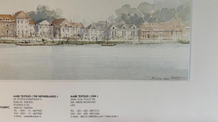 Nieuwe Holland aquarel kalender 1999 AaBe textiles fabriek, Diversen, Kalenders, Nieuw, Maandkalender, Verzenden