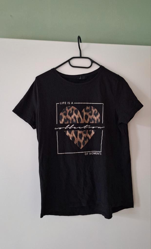 Dames shirt merk Amisu maat S, Kleding | Dames, T-shirts, Zo goed als nieuw, Maat 36 (S), Zwart, Korte mouw, Ophalen of Verzenden