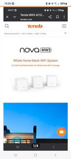 Tenda Nova MW3 Mesh WiFi Systeem 3 stuks, Ophalen, Zo goed als nieuw, Tenda